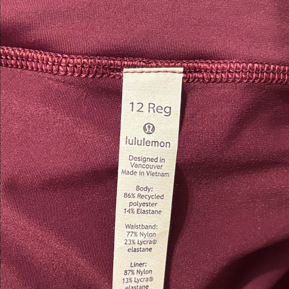 lululemon athletica Plum Pace Rival Skirt - Picture 6 of 8